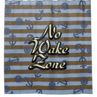 No Wake Zone Nautical Ship Anchors And Wheels