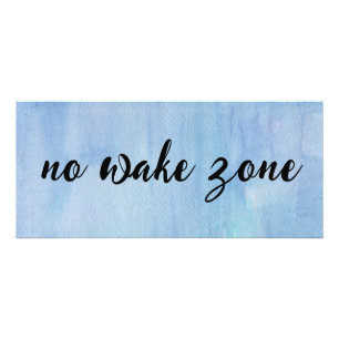 No Wake Zone On Watercolor Abstract Photo Print