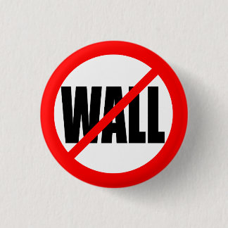 "NO WALL" 3 CM ROUND BADGE
