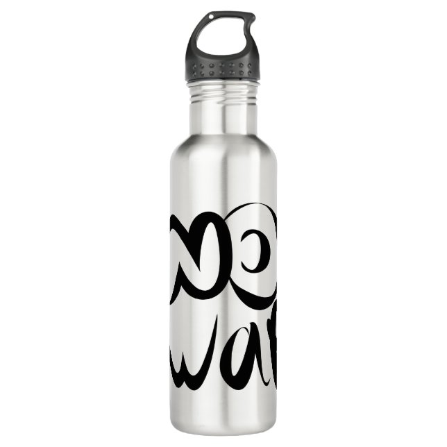 No War 710 Ml Water Bottle (Front)