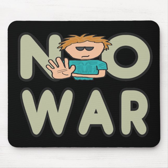 No War Anti-War Mouse Pad (Front)