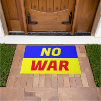 NO WAR Door Mat