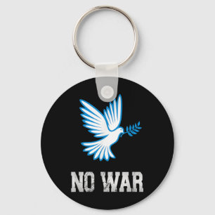 No War, Dove Of Peace, Anti-war, No War Key Ring