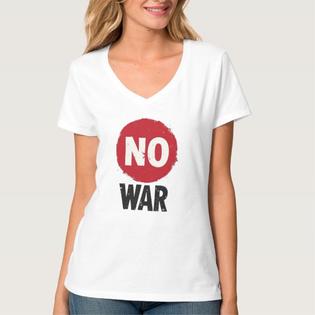 NO WAR — Global Protest for Peace T-Shirt (Front)