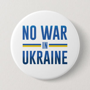 No War In Ukraine 7.5 Cm Round Badge