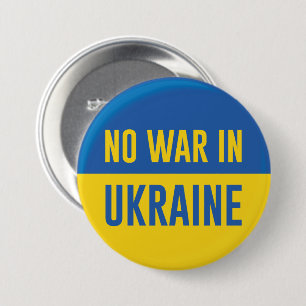 No War In Ukraine 7.5 Cm Round Badge