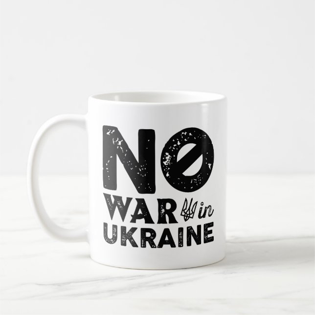 No War In Ukraine Coffee Mug (Left)