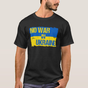 No War In Ukraine Support Ukrainian Vintage Retro T-Shirt