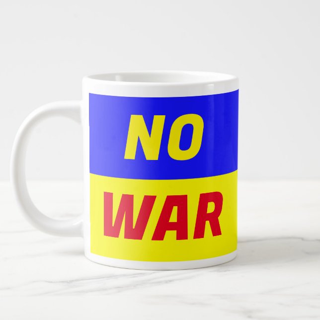 NO WAR Jumbo Mug (Left)