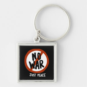 No War Just Peace Key Ring