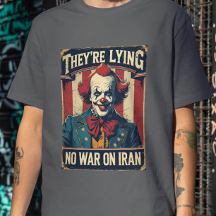 No War On Iran Tee Anti Neocon Propaganda Shirt