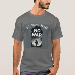 "No War" Soldier Peace Dove Custom T-Shirt