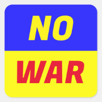 NO WAR Stickers