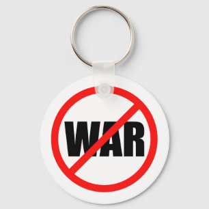 No War Symbol Key Ring