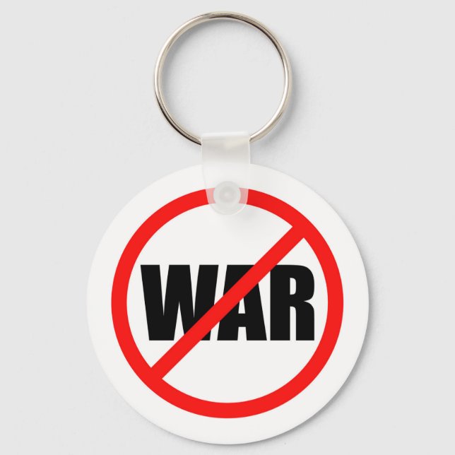 No War Symbol Key Ring (Front)