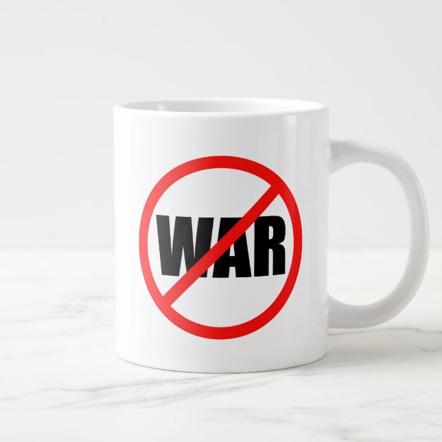 No War Symbol Large Coffee Mug (Right)