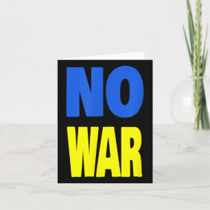 No War Ukraine Card