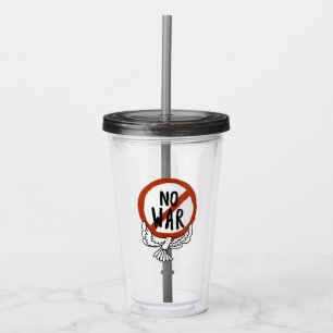 No War With Dove Acrylic Tumbler