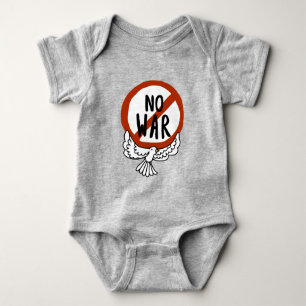 No War With Dove Baby Bodysuit