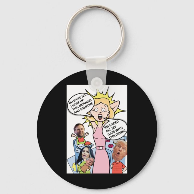 No Way Children As Good As Cats  Key Ring (Front)