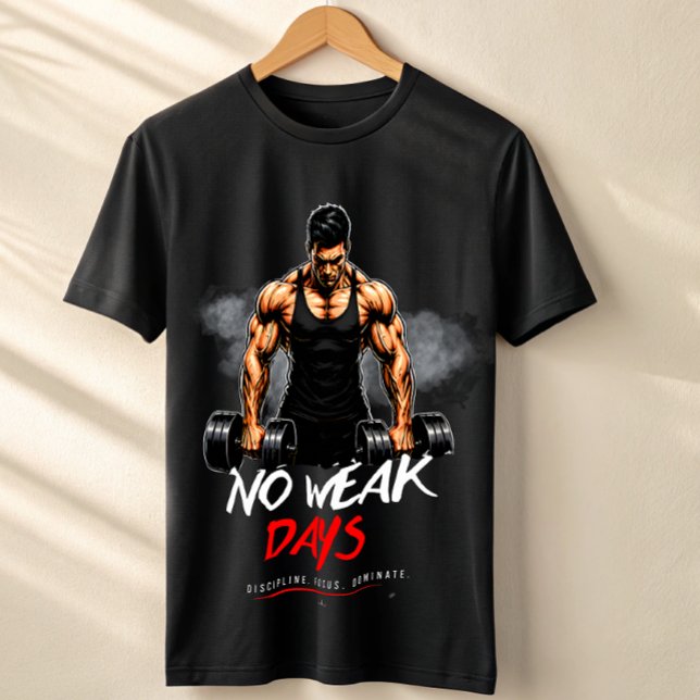 No Weak Days Gym T-Shirt – Savage Workout  (Creator Uploaded)