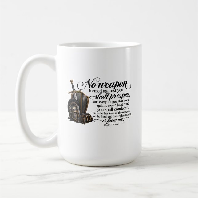 No weapon coffee mug (Left)