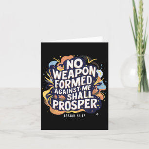 No Weapon Formed Against Me Shall Christian Prospe Card