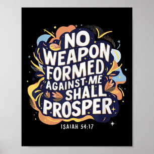No Weapon Formed Against Me Shall Christian Prospe Poster