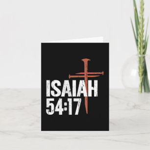 No Weapon Formed Against Me Shall Prosper - Front  Card