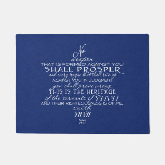 No Weapon Star of David Doormat