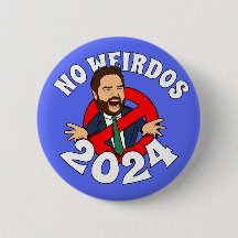 No Weirdos - JD Vance button