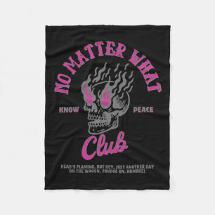 No What Club Sticker Fleece Blanket