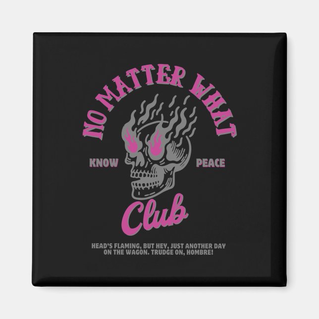 No What Club Sticker  Magnet (Front)