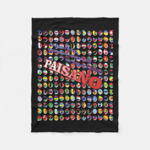 No What Country You Come From Fleece Blanket