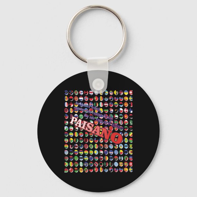 No What Country You Come From  Key Ring (Front)