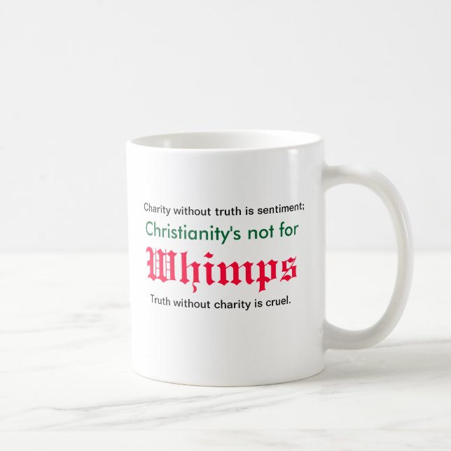 No whimps for St John the Baptist Coffee Mug (Right)