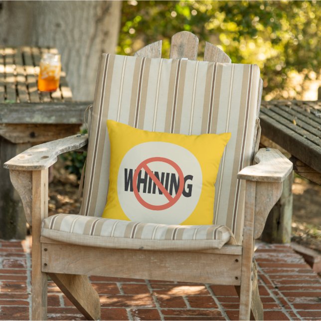 No Whining Tan Spot Marigold Cushion (Chair)