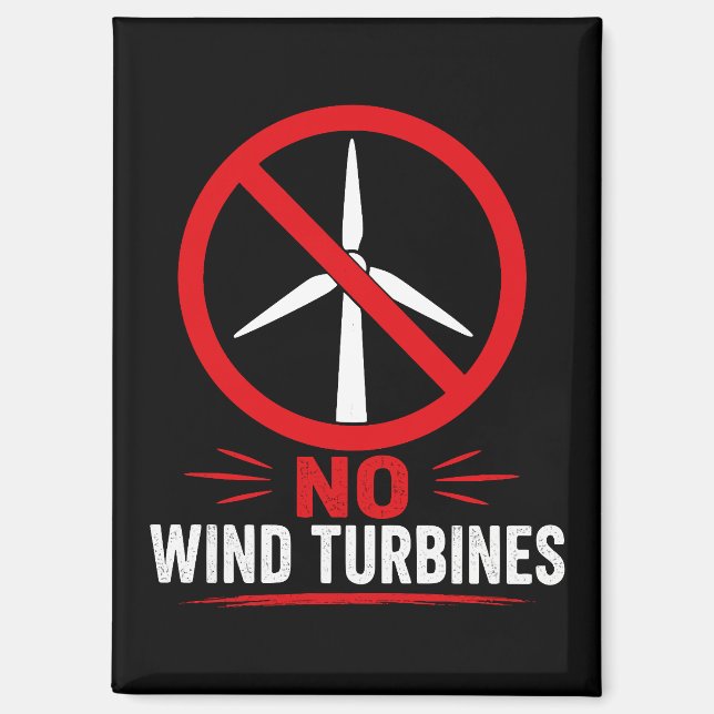 No wind turbines rural protest magnet (Front)