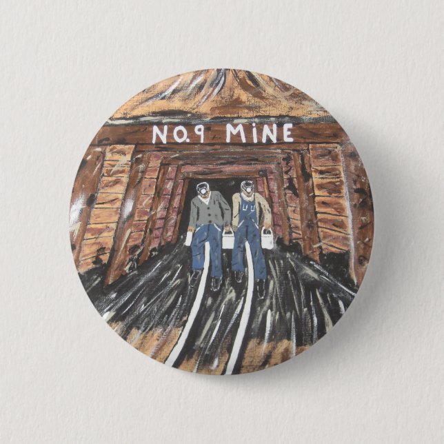 No Windows Down There 6 Cm Round Badge (Front)