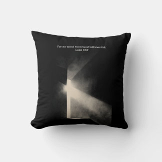 No Word From God Fails - Luke 1:37 Throw Pillow