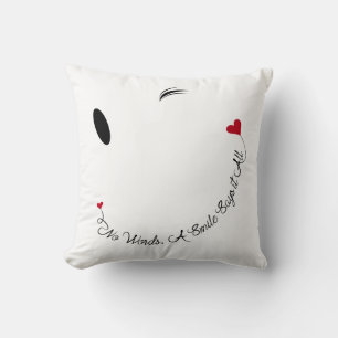 No Words, Smiles Say It All Cushion