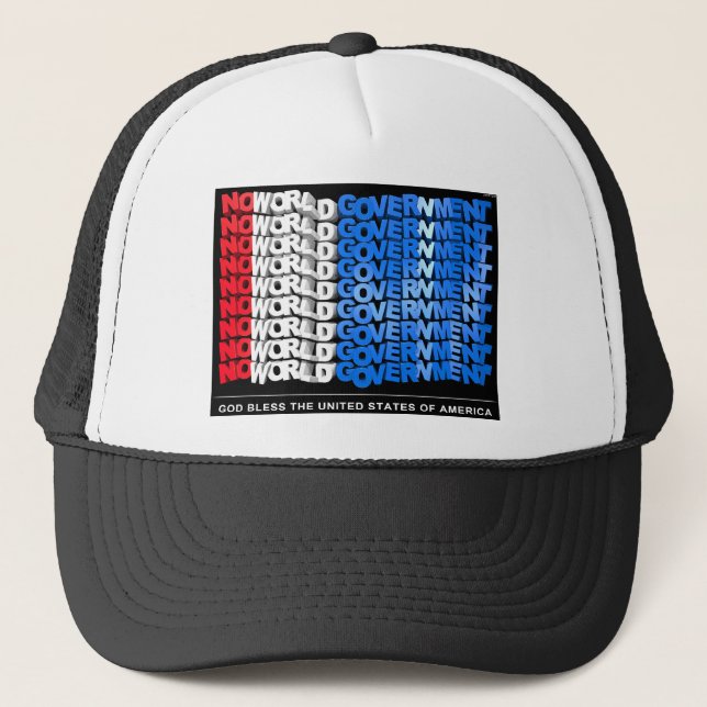 No World Government Trucker Hat (Front)