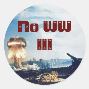 No World War III Classic Round Sticker