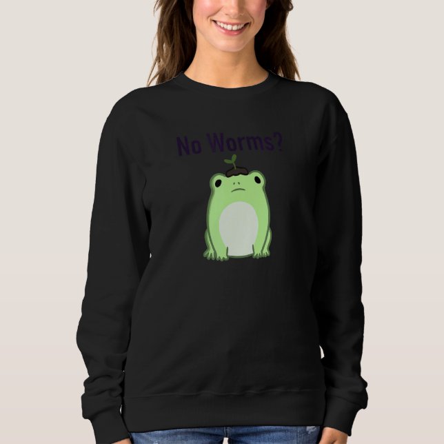 No Worms Frog Sweatshirt (Front)