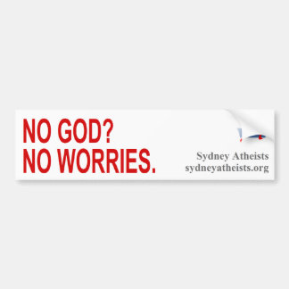 No Worries Bumper Sticker