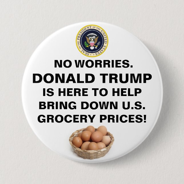 No Worries™ Button (Front)