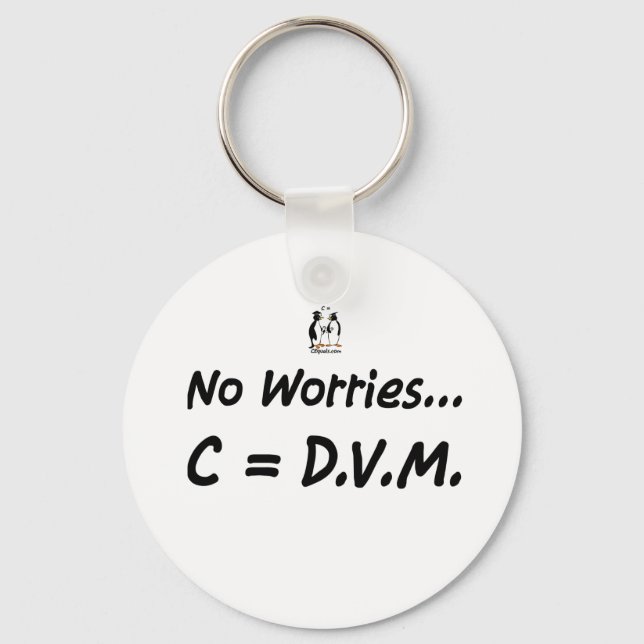 No worries C=DVM Key Ring (Front)