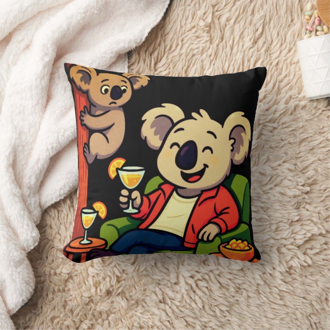 No Worries, Just Sips Cushion (Blanket)