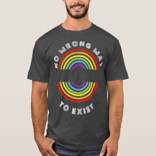 No Wrong Way to Exist Pride LGBT LGBTQ T LGBT Sup T-Shirt