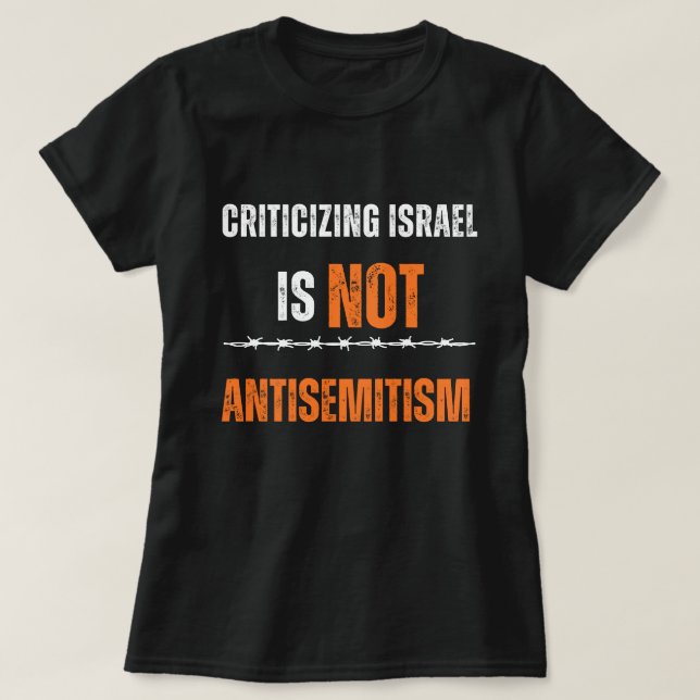 No Zionist blk Womens T-Shirt (Design Front)